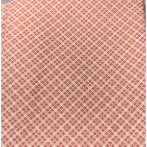 Pink & Cream Plaid Cotton Fat Quarter Quilting Fabric 18" x 22"